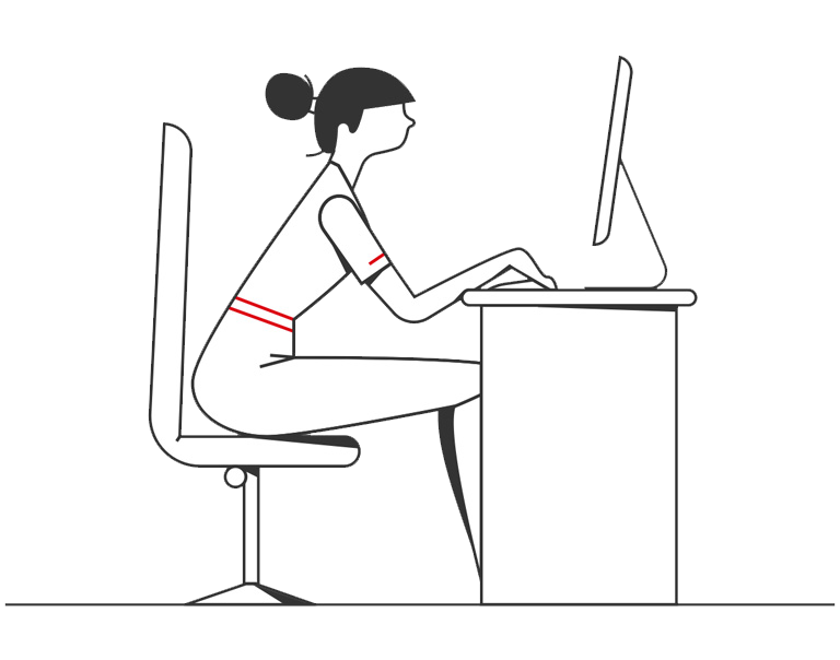 woman accessing HSBCnet Help Desk on her desktop computer 