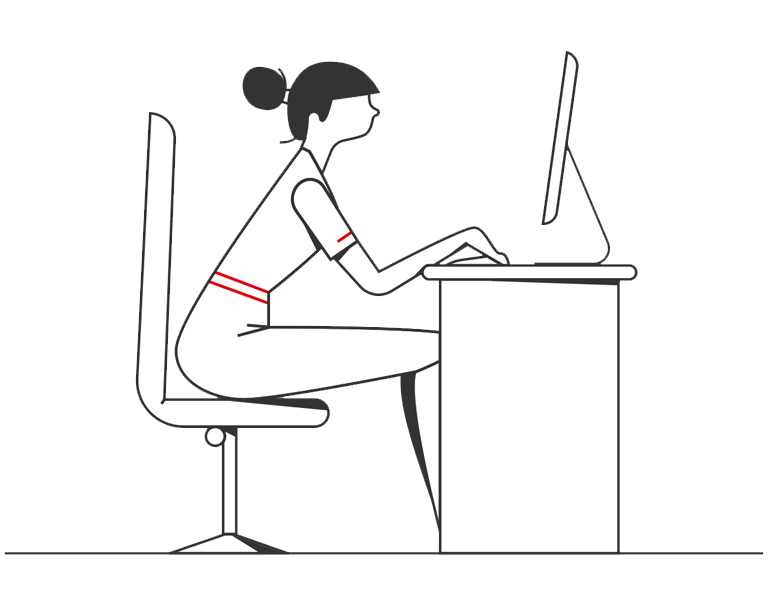 woman accessing HSBCnet Help Desk on her desktop computer woman accessing HSBCnet Help Desk on her desktop computer
